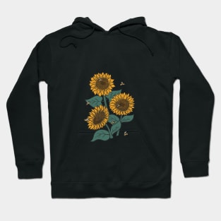 Sunflowers + Bees Hoodie